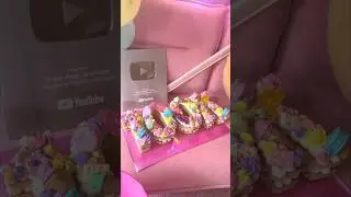 Number Cake Tutorial Candy Theme | 100K Number Cake #shorts #numbercake #silverplaybutton