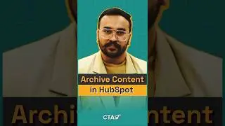 How to Archive Content Inside HubSpot #shorts #youtubeshorts #hubspotcrm #hubspotuser