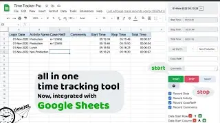 TimeJet - Time Tracking - Free Google Sheets Addon