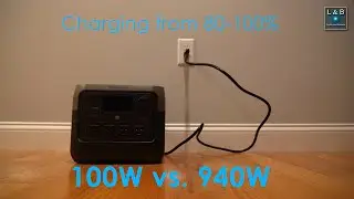 River 2 Pro Charging Times from 80%-100%: 100W vs. 940W (Quick Clip #84)