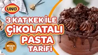 UNO 3 Kat Pastaban ile Çikolatalı Pasta Tarifi