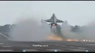 F-16 Performs Fantastic Touch-And-Go, With Two Rolls