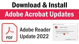 How to Download and Install Adobe Acrobat Reader Update | Manually update Adobe Acrobat Reader DC