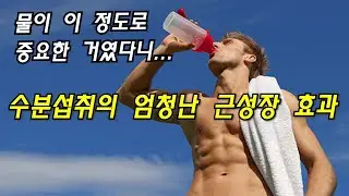 수분섭취가 근육성장에 미치는 놀라운 효과