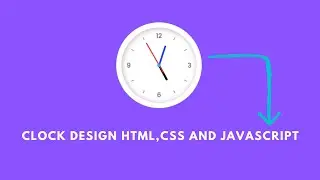 Javascript Clock | Working Analog Clock UI Design. HTML | CSS