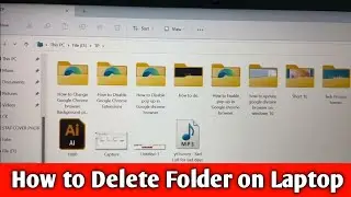 How to Delete Folders in Laptop/Desktop | Windows 11 | folder is not deleting | Folder delete error