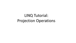 C# LINQ Tutorial #6 | Projection Operations