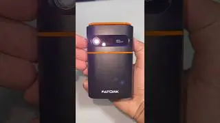 FATORK Mini Projector, 5G WiFi and Bluetooth DLP Portable Movie Projectors, Pocket Outdoor 1080P HD