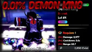 NEW SECRET 0.01% DEMON KING is INSANE in ANIME DEFENDERS