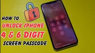 How To Unlock iPhone 4 & 6 Digit Screen Passcode If Forgot Without Face iD! Unlock iPhone