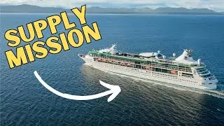 Cruise Ship Takes Supplies to Hurricane Damaged Island