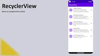 RecyclerView (Android Kotlin) Part 1