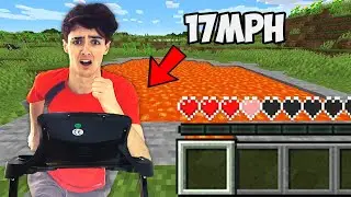 Minecraft, But Damage Controls Treadmill Speed...