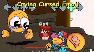 Crying Cursed Emoji over EXPURGATION - Friday Night Funkin Mod