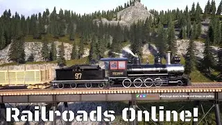 Railroads Online! | The ET&WNC 2-8-0 takes 16 loaded cars anywhere we send it