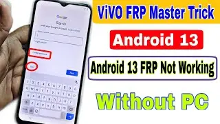 VIVO FRP BYPASS ANDROID 13 Reset Option Not Working (New Update 2023) Gmail Account Bypass 100% Work