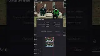 Speed blur transition in DaVinci Resolve