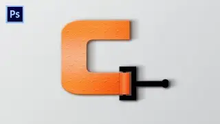 C Letter Logo Design in Photoshop - Paint Brush Logo With C Letter - Photoshop Logo Design Tutorial