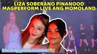 LIZA SOBERANO SUPER SUPPORTIVE KAY NANCY AT IBANG MEMBERS NG MOMOLAND MAGPERFORM SA USA 👏