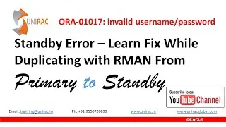 ORA-01017: invalid username/password; logon denied | RMAN-04006: error from auxiliary database