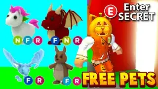 *NEW SECRET* Locations For FREE Legendary Pets In Roblox Adopt Me! FREE FROST DRAGON GIVEAWAY