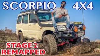 ഇന്ത്യൻ കുട്ടിക്കൊമ്പൻ! Mahindra Scorpio 4X4 Offroad Drive!! 6 lakhs Mods and Stage 2 Remap!