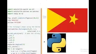 How to Plot the Tigray Flag Using Python | Matplotlib Patches pyplot numpy Tutorial