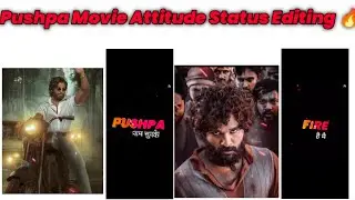 Pushpa Movie Attitude Dailouge Status Video Editing in VN Editor | New Trend Boys Attitude Status