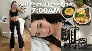 Productive days in my life | 7AM morning, getting my life together, gym routine, what I eat