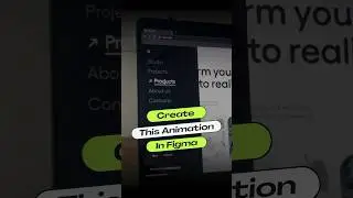 🚀Let’s design an awesome Navigation Menu Animation in 1 minute in #figma #figmaanimation #figmatips