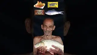 Indian🇮🇳Grandpa👴Eating😋 Samosa, M&Ms & Fish😜🤓 #shorts