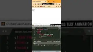 CSS Text Animation #shorts
