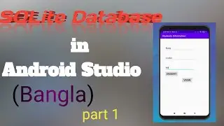 sqlite database in android studio in bangla|| java|| Insert Data in android studio project