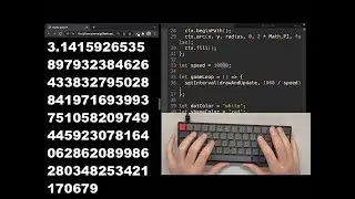 ASMR Programming - Calculating PI - No Talking