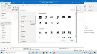 How to Insert Icons into an email in Outlook - Office 365