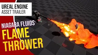 UE5 l Fluid Flame Thrower VFX Pack l Unreal Engine 5 (Trailer)