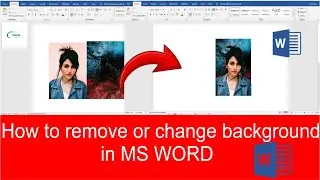 Remove Background photo in MS word || How to remove background photo in MS word || word tutorial