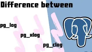 Tutorial 08-Difference between pg_log, pg_clog and pg_xlog in PostgreSQL