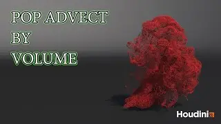 Particle advection by Volume || Houdini tutorial