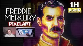 🎨🎧 Retratando a Freddie Mercury en pixelart [ASMR]