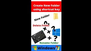 How To Create New Folder using shortcut key #Joydeb Mridha