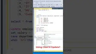 #SQL Using Case Statement in Update? #datascience #programming #coding #sqltutorial