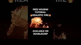 🔥 REALISTIC FIRE - Free Houdini tutorial!   