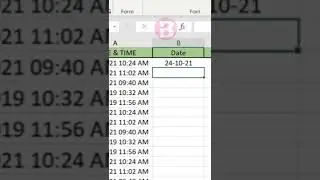 How to Separate Time and Date in Excel @BrainUpp