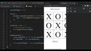 Gra w kółko i krzyżyk w JavaScript