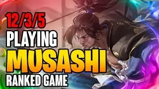 HONOR OF KINGS PLAYING AS MUSASHI IN RANKED GAME DIAMOND III 🔥