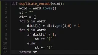 Python - Duplicate Encoder | 6KYU