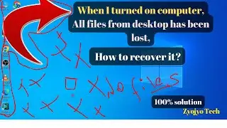 Desktop files keeps hiding again and again when I restart the computer