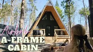 Staying in an Airbnb A-Frame Cabin | Mangata Mactaquac | New Brunswick