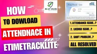 How to Download Attendance in eSSL Etimetracklite Desktop  Software - HINDI | #rvss #essl